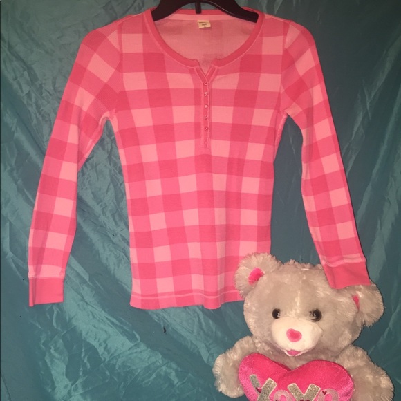 Old Navy Other - Old Navy Pink thermal shirt Lg 10/12 K110